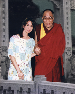 Raleigh Robinson with the Dalai Lama